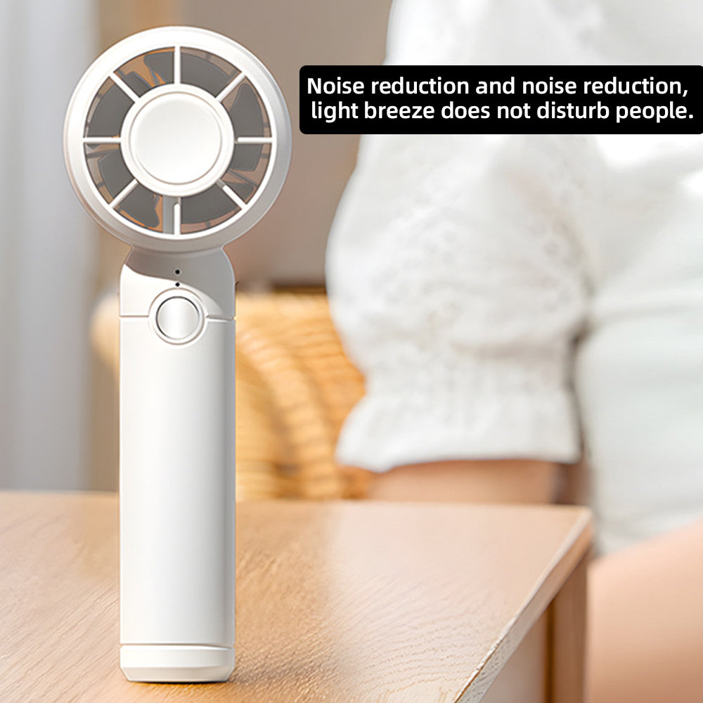 USB Rechargeable Mini Fan with Cooling Function - Portable Handheld Fan for Home, Office, Travel