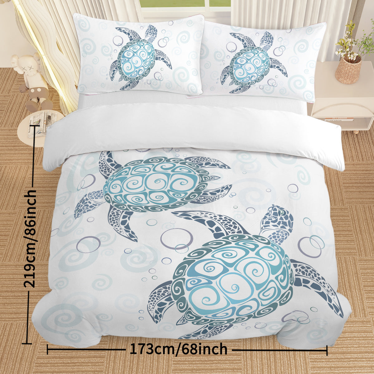 Self-Made 3-Piece Bedding Set – Soft & Stylish Quilt Cover with Pillowcases