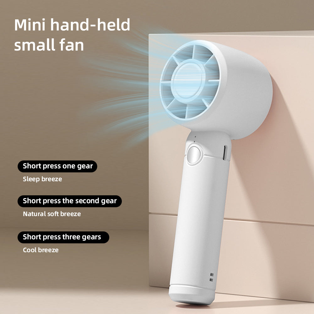 USB Rechargeable Mini Fan with Cooling Function - Portable Handheld Fan for Home, Office, Travel