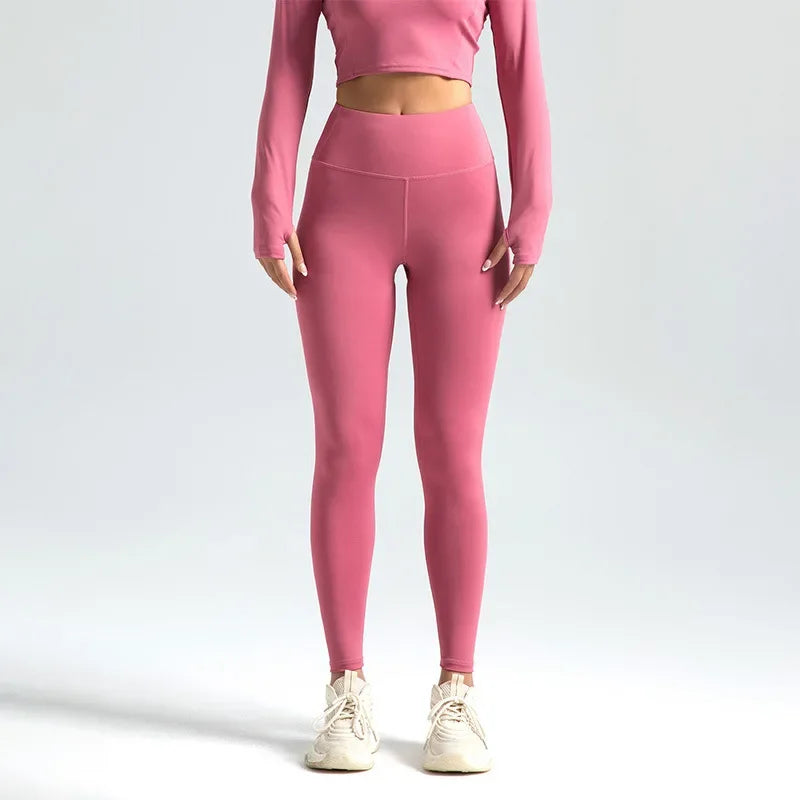 Women’s Seamless Gym Leggings – High Waist Booty Lifting Yoga Pants (S-3XL)