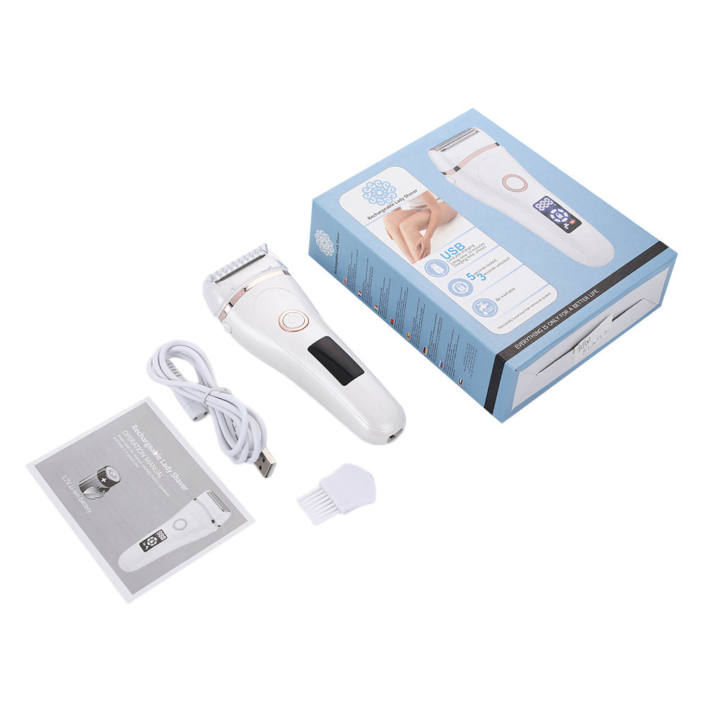 Waterproof Electric Razor | Rechargeable Wet & Dry Shaver for Women