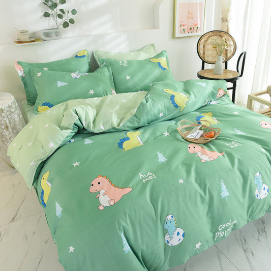 Elegant Aloe Cotton Bedding Set – Four-Piece Gift Set for Comfortable Sleep