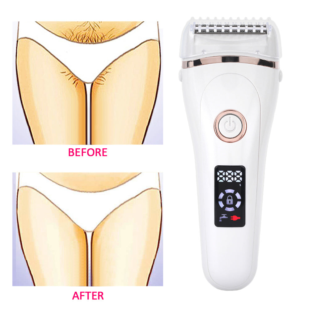 Waterproof Electric Razor | Rechargeable Wet & Dry Shaver for Women