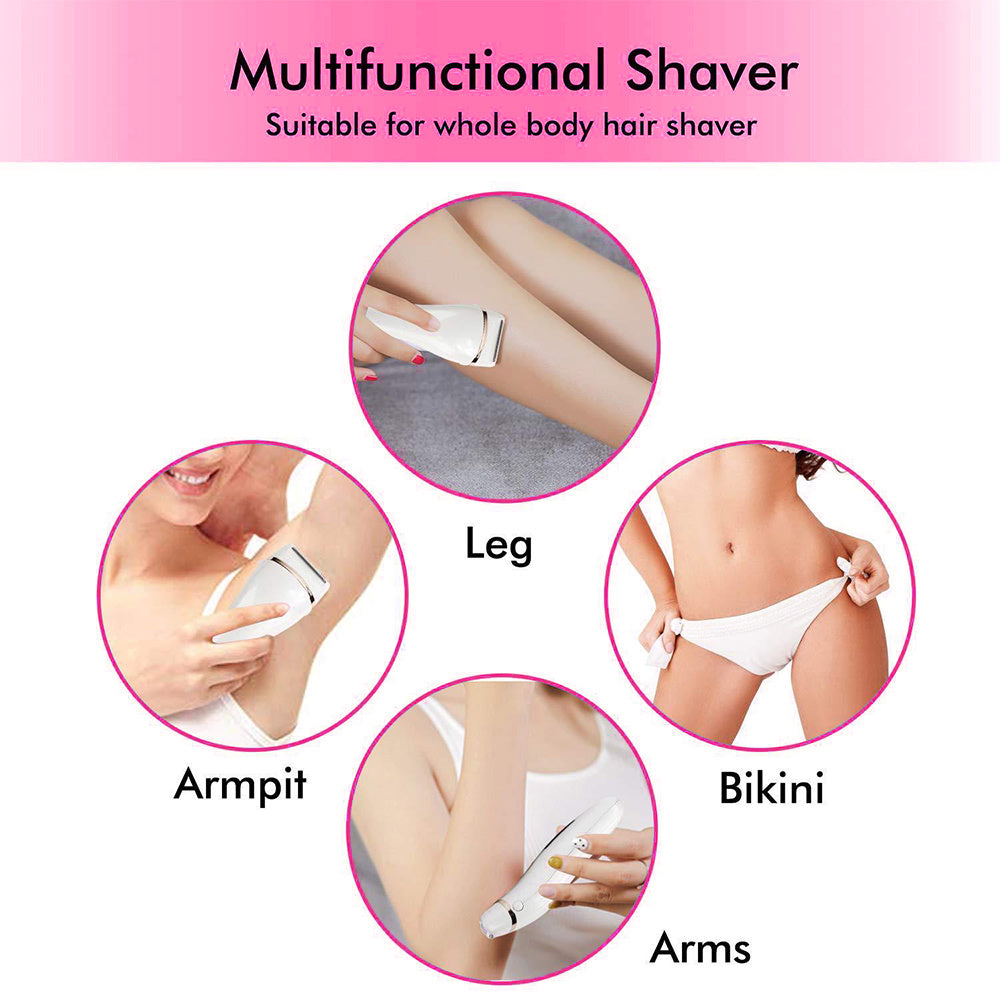 Waterproof Electric Razor | Rechargeable Wet & Dry Shaver for Women
