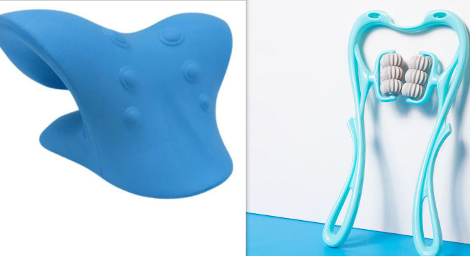 Manual Six-Wheel Neck Massager – Muscle Relaxation Roller Tool
