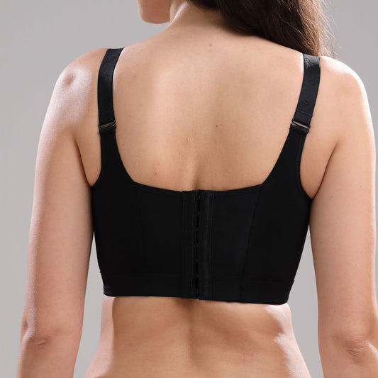 Plus Size Full Cup Bra for Women – Wire Free Button Closure, Comfortable Support Lingerie