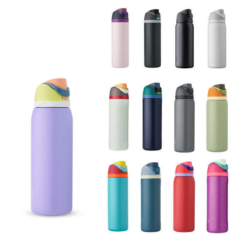 Stainless Steel Vacuum Sports Bottle – Portable & Leakproof