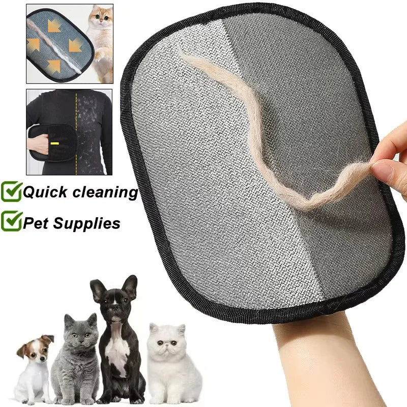 Pet Hair Remover Glove – Washable Portable De-Shedding Brush for Pets