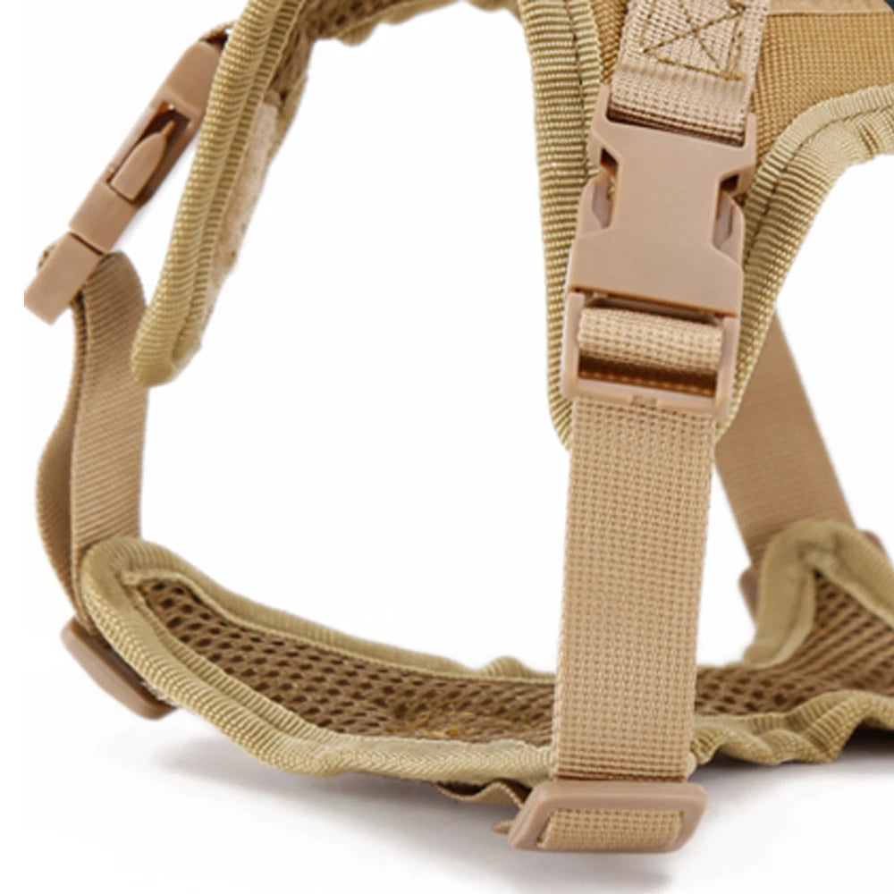 Tactical Cat Harness for Walking – Escape Proof, Adjustable Soft Mesh Pet Vest with Control Handle for Large Cats and Small Dogs