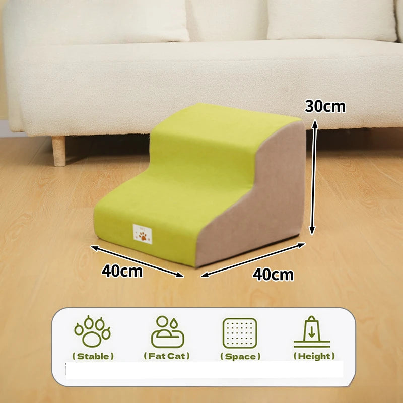 Pet Step Stairs – 2/3 Step Dog & Cat Ramp with Washable Cover