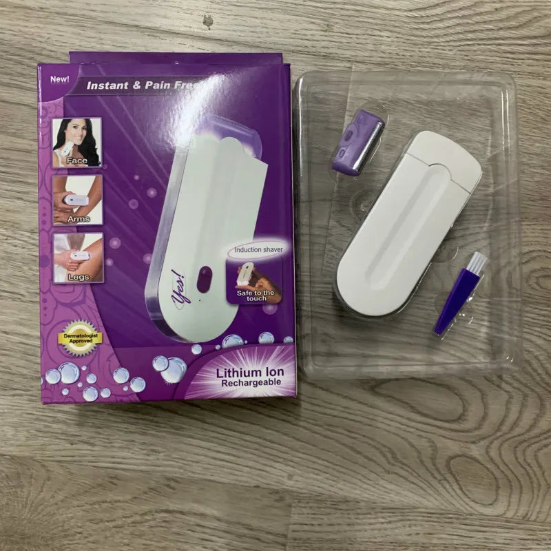 Body Blue-Light Epilator Induction Ladies' Shaver Hair Remover Tool Rotary Electric Automatic Face Leg Bikini Lip Depilator