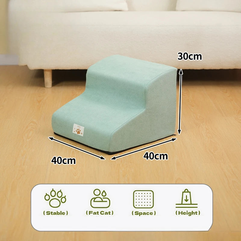 Pet Step Stairs – 2/3 Step Dog & Cat Ramp with Washable Cover