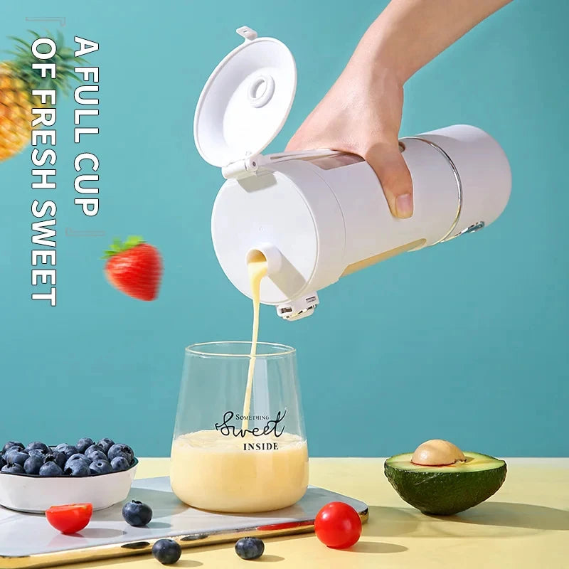 Portable Juicer Blender Bottle – 700ML 12-Blade Smoothie & Shake Maker