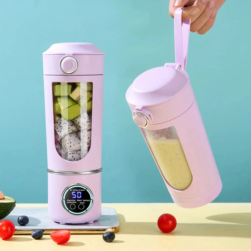 Portable Juicer Blender Bottle – 700ML 12-Blade Smoothie & Shake Maker