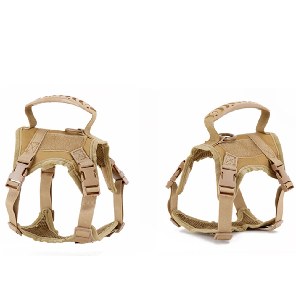 Tactical Cat Harness for Walking – Escape Proof, Adjustable Soft Mesh Pet Vest with Control Handle for Large Cats and Small Dogs