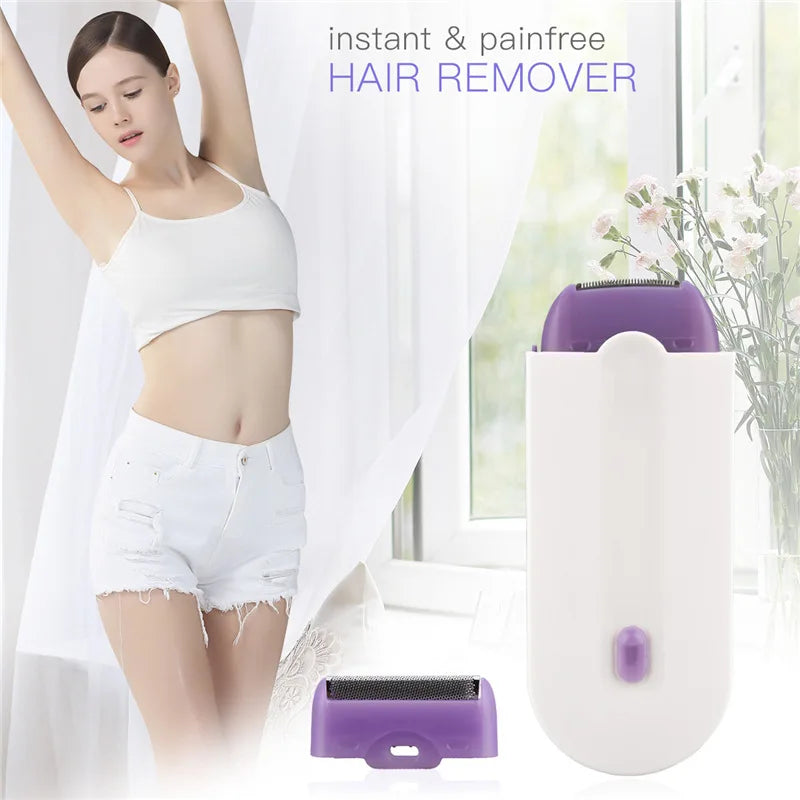 Body Blue-Light Epilator Induction Ladies' Shaver Hair Remover Tool Rotary Electric Automatic Face Leg Bikini Lip Depilator