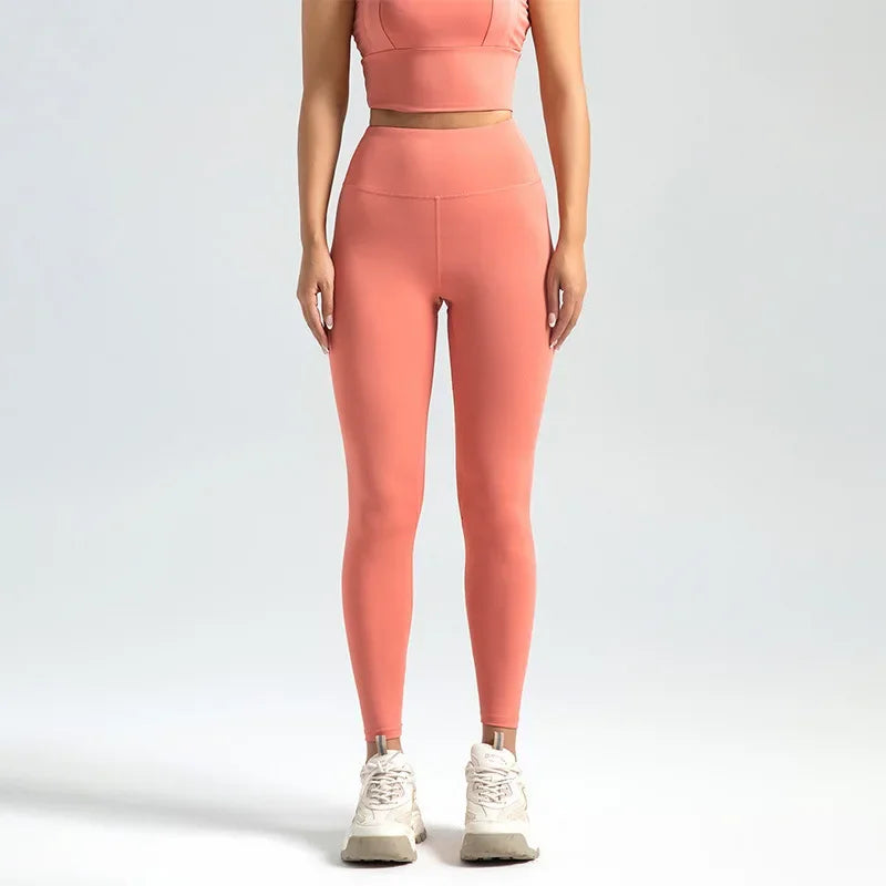 Women’s Seamless Gym Leggings – High Waist Booty Lifting Yoga Pants (S-3XL)