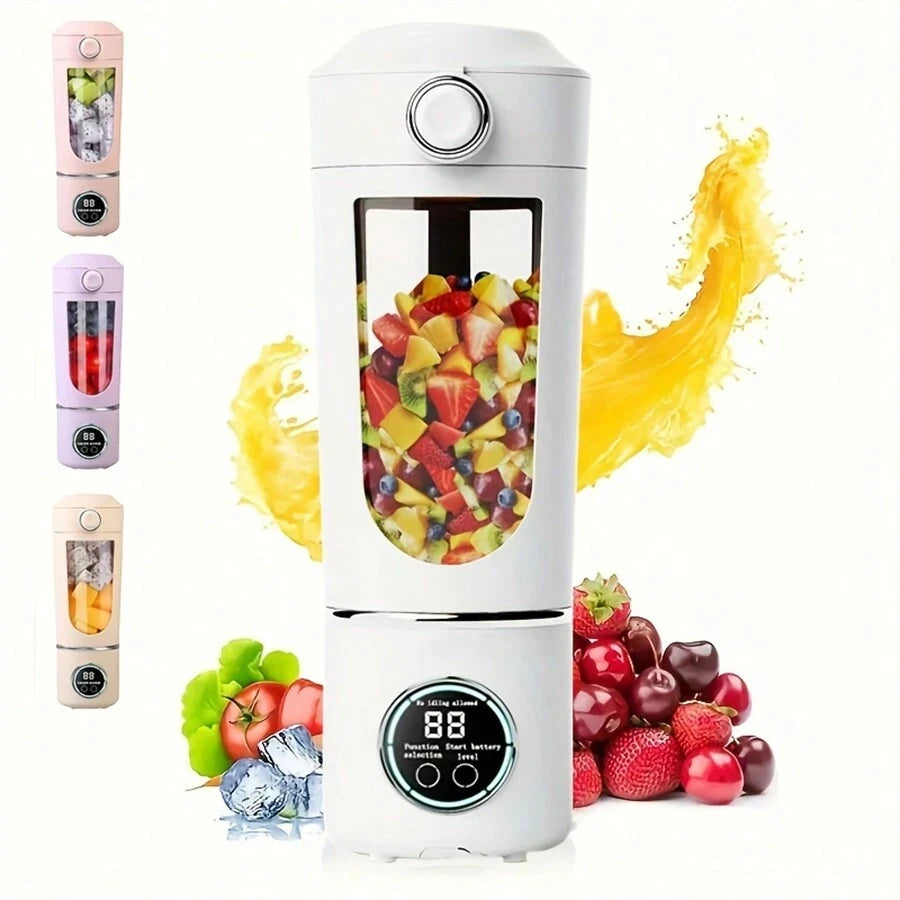Portable Juicer Blender Bottle – 700ML 12-Blade Smoothie & Shake Maker