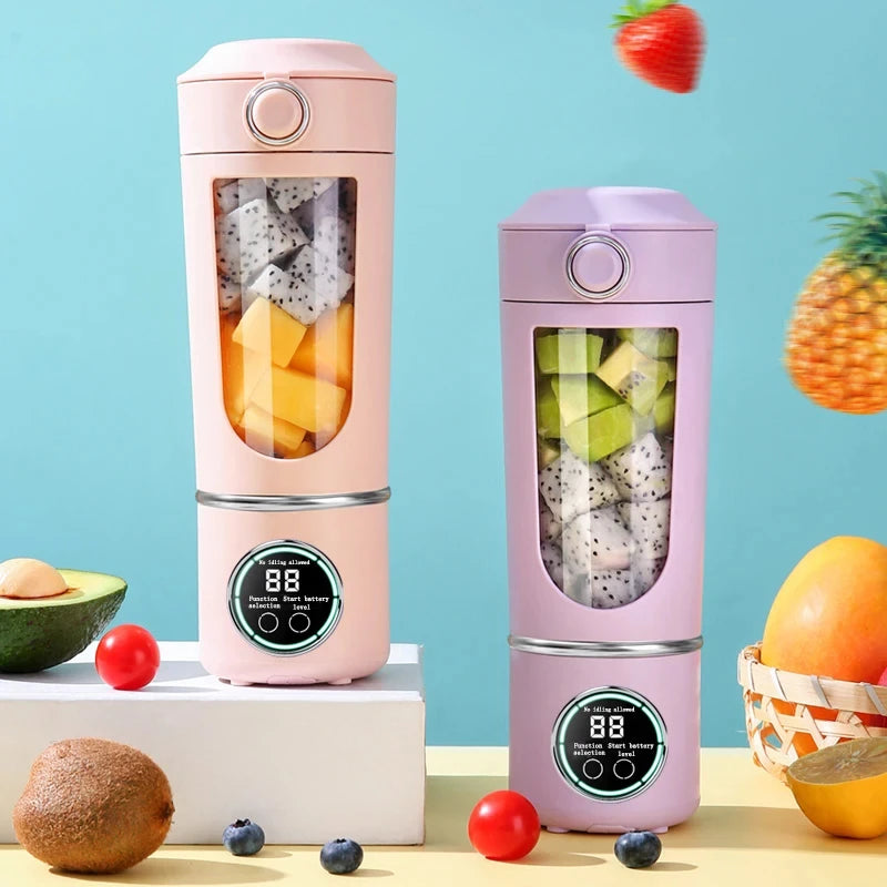 Portable Juicer Blender Bottle – 700ML 12-Blade Smoothie & Shake Maker