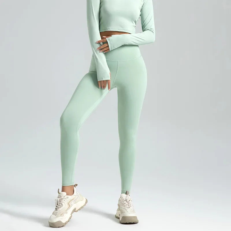 Women’s Seamless Gym Leggings – High Waist Booty Lifting Yoga Pants (S-3XL)