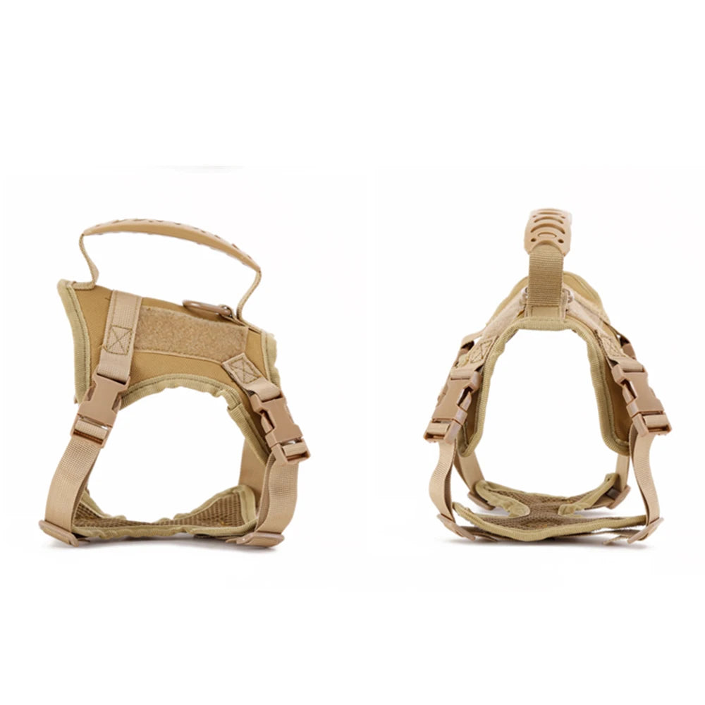 Tactical Cat Harness for Walking – Escape Proof, Adjustable Soft Mesh Pet Vest with Control Handle for Large Cats and Small Dogs
