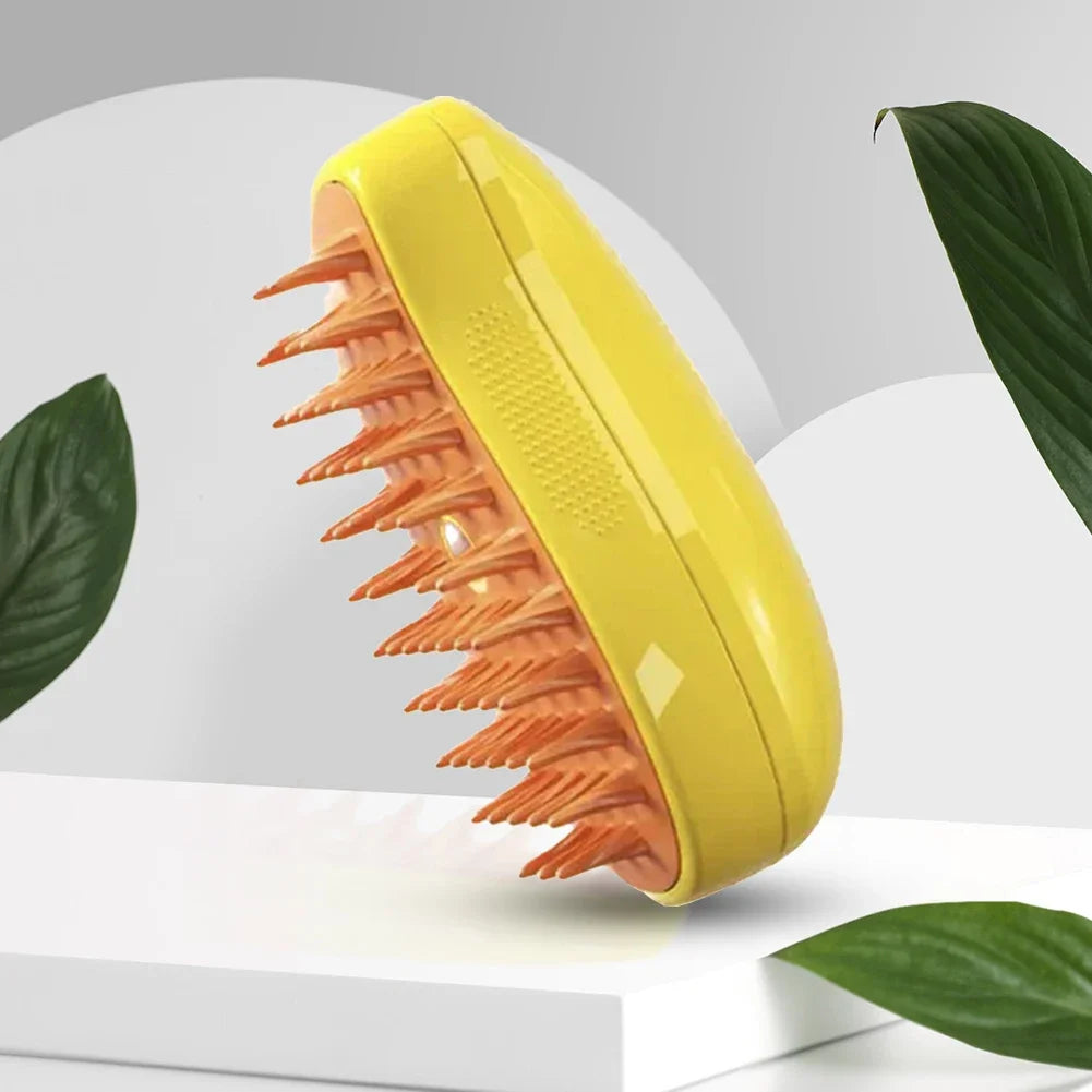3-in-1 Pet Spray Massage Brush – Steam, Bath & Hair Removal Comb for Cats & Dogs