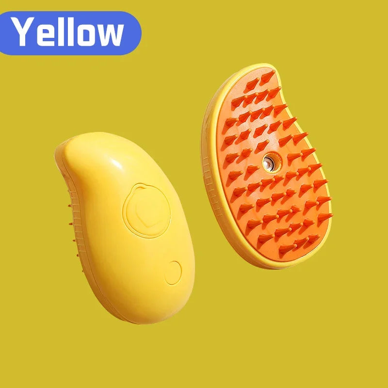 3-in-1 Pet Spray Massage Brush – Steam, Bath & Hair Removal Comb for Cats & Dogs