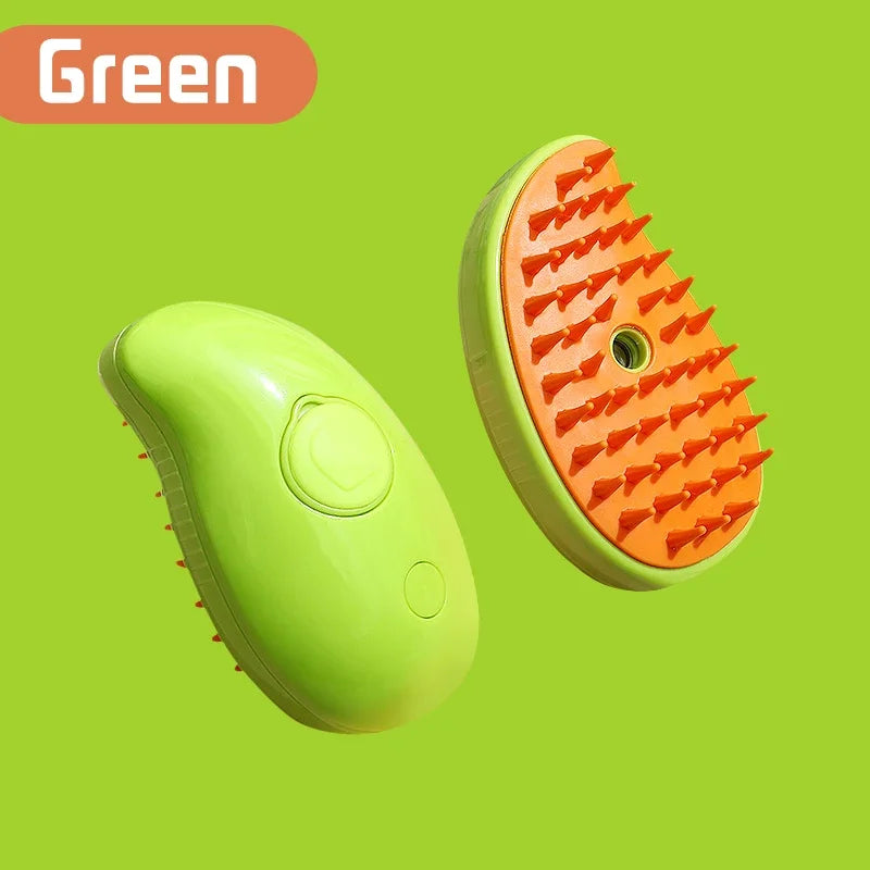 3-in-1 Pet Spray Massage Brush – Steam, Bath & Hair Removal Comb for Cats & Dogs