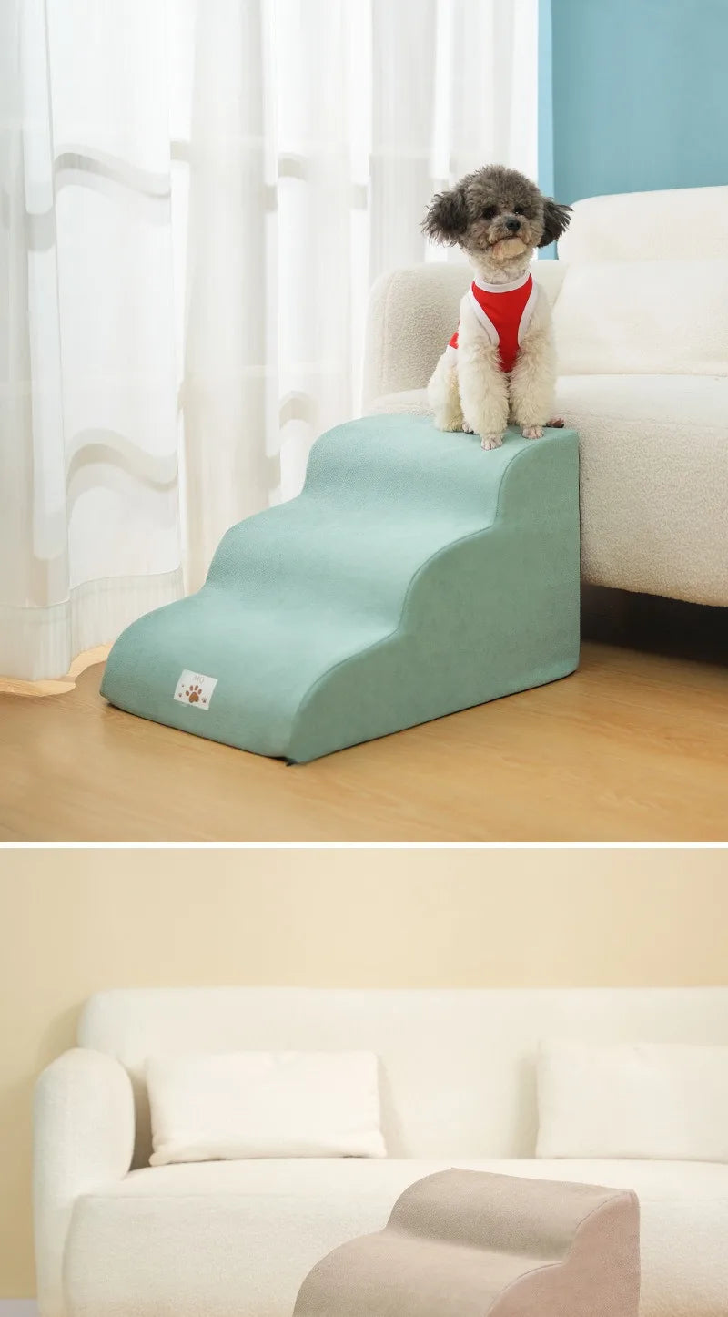 Pet Step Stairs – 2/3 Step Dog & Cat Ramp with Washable Cover
