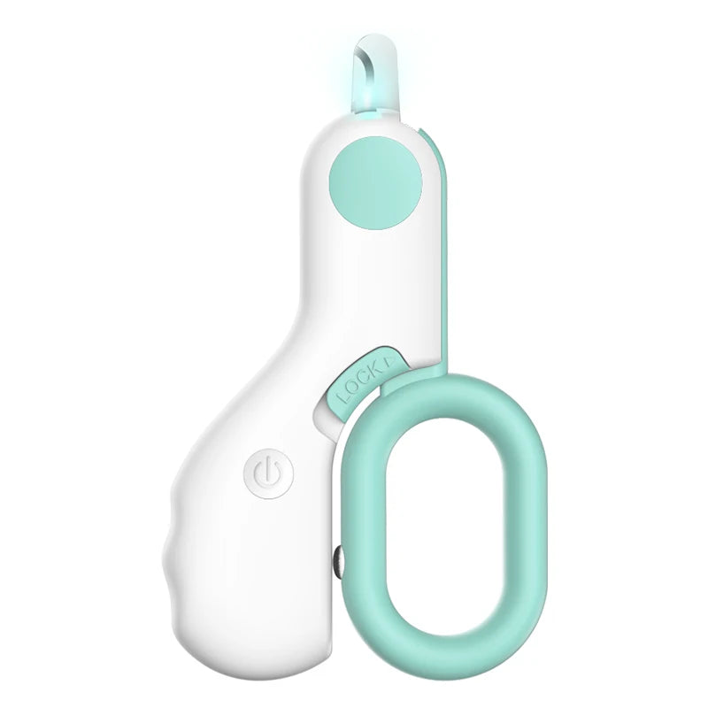 LED Pet Nail Clipper – Professional Cat & Dog Claw Trimmer with Safety Lock