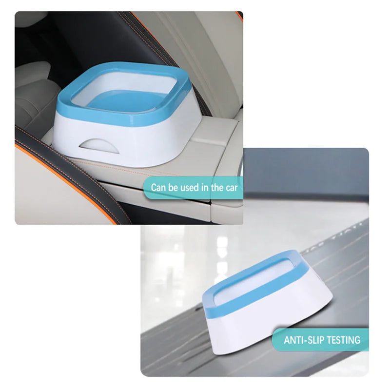 Anti-Splash Pet Water Bowl – 1L Large Capacity Drinking Bowl for Dogs & Cats