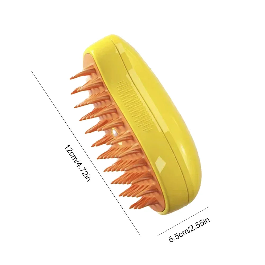 3-in-1 Pet Spray Massage Brush – Steam, Bath & Hair Removal Comb for Cats & Dogs