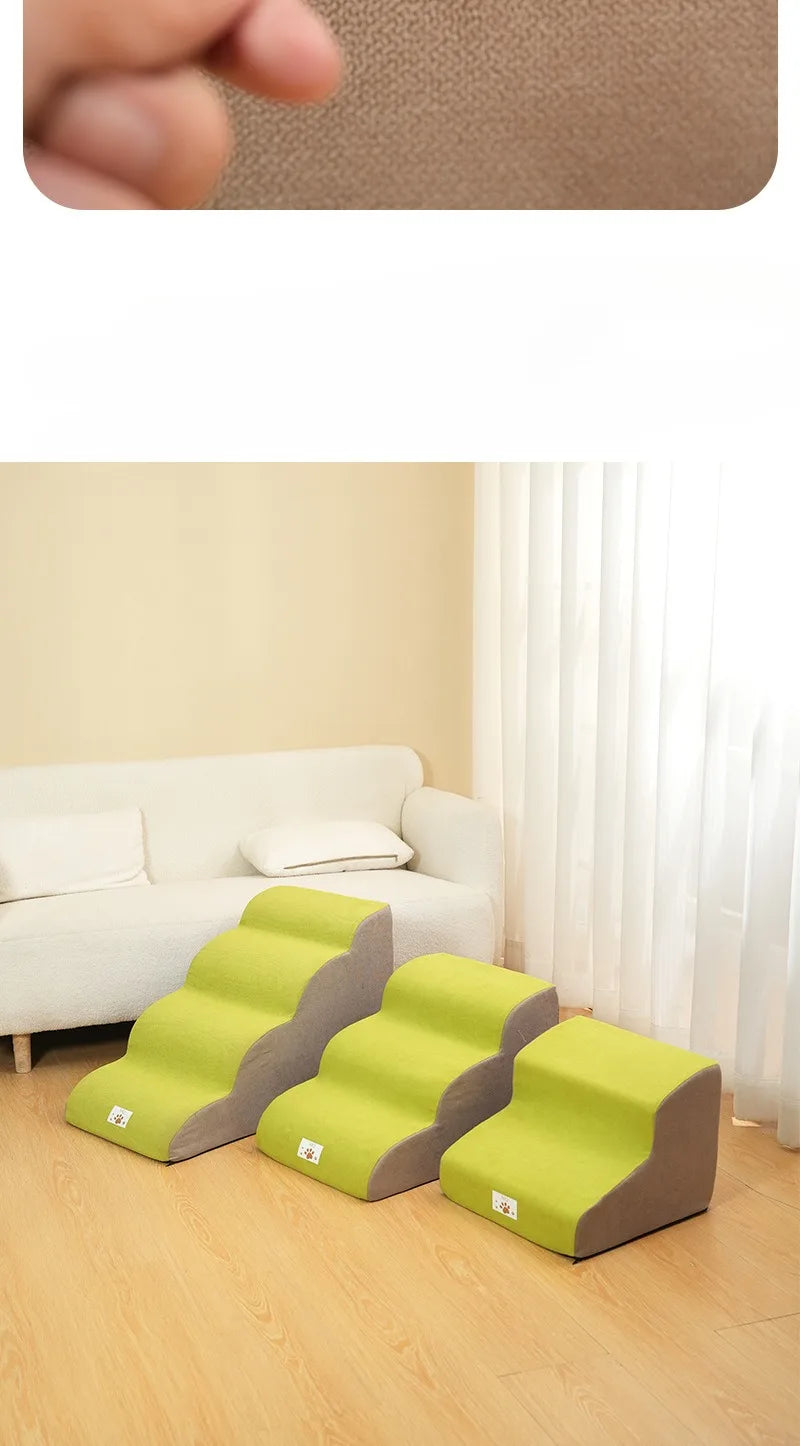 Pet Step Stairs – 2/3 Step Dog & Cat Ramp with Washable Cover