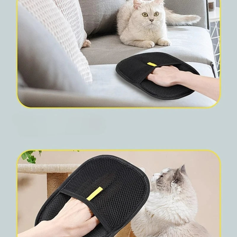 Pet Hair Remover Glove – Washable Portable De-Shedding Brush for Pets