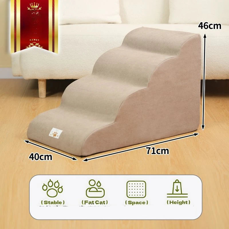 Pet Step Stairs – 2/3 Step Dog & Cat Ramp with Washable Cover