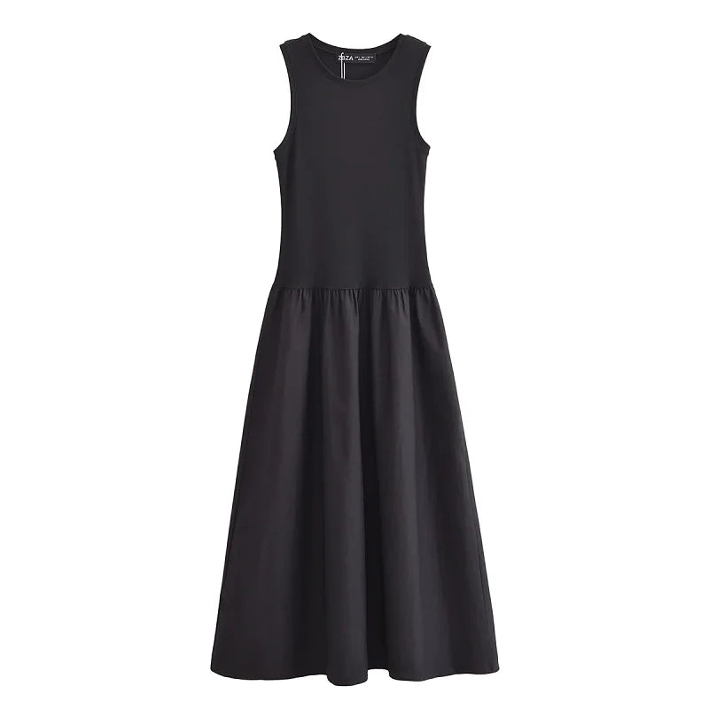 HXAO Elegant Long Dress 2025 – Women’s Sleeveless Casual Party Dress