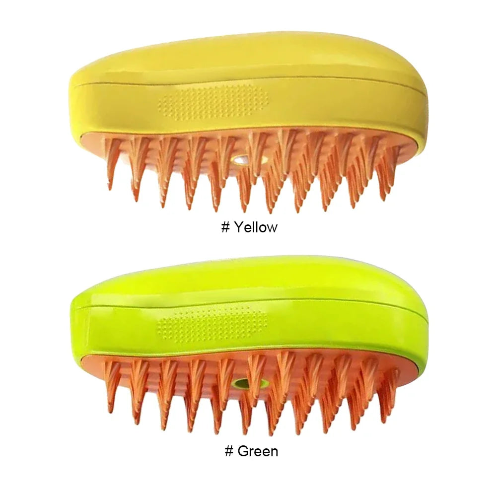 3-in-1 Pet Spray Massage Brush – Steam, Bath & Hair Removal Comb for Cats & Dogs