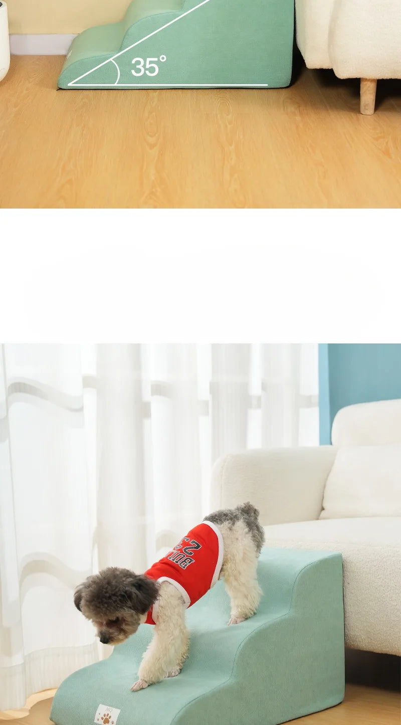 Pet Step Stairs – 2/3 Step Dog & Cat Ramp with Washable Cover
