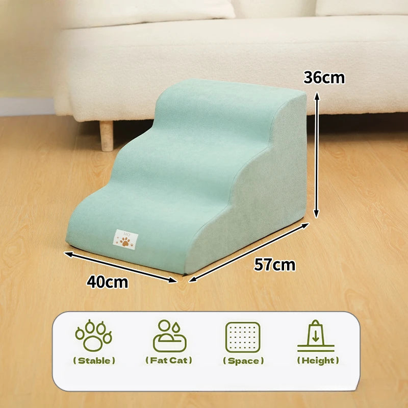Pet Step Stairs – 2/3 Step Dog & Cat Ramp with Washable Cover