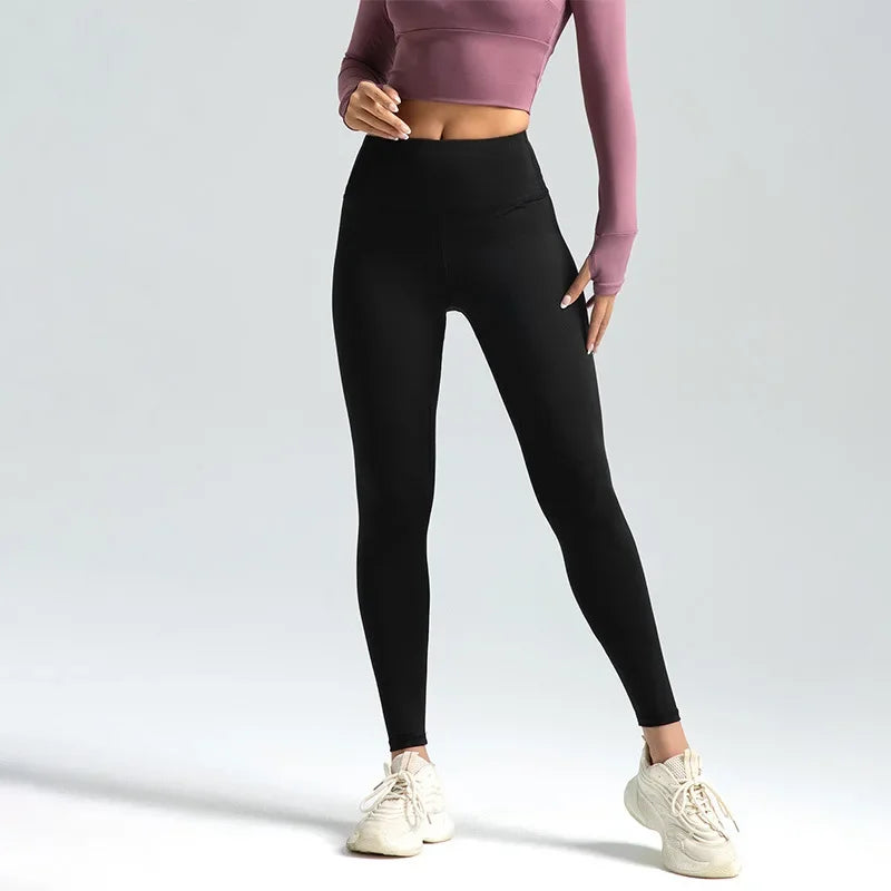 Women’s Seamless Gym Leggings – High Waist Booty Lifting Yoga Pants (S-3XL)