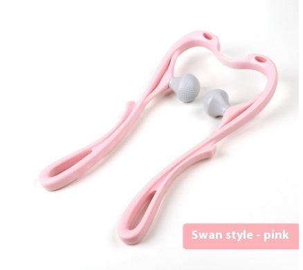 Manual Six-Wheel Neck Massager – Muscle Relaxation Roller Tool