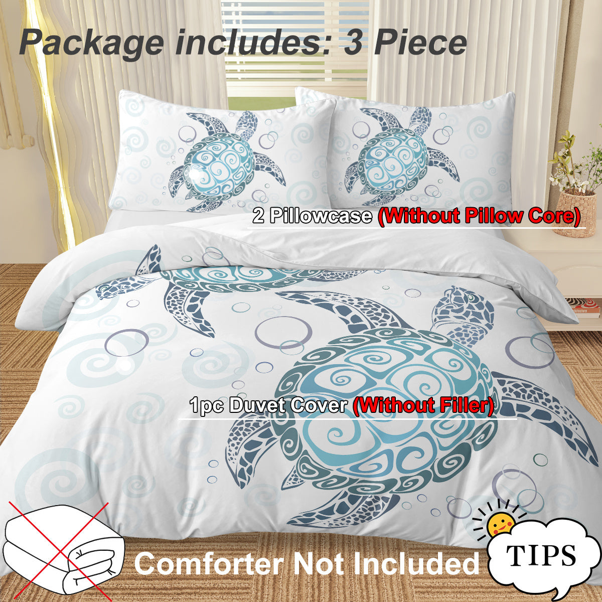 Self-Made 3-Piece Bedding Set – Soft & Stylish Quilt Cover with Pillowcases